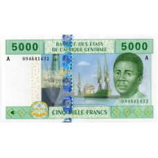 P409A Gabon - 5000 Francs Year 2002